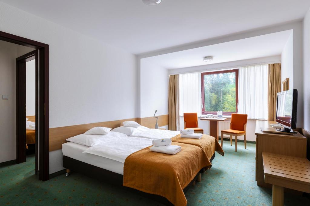 Posteľ alebo postele v izbe v ubytovaní Interferie Sport Hotel Bornit