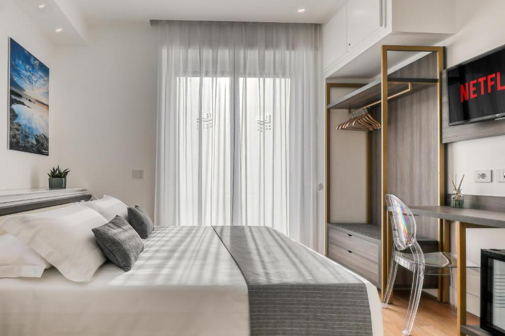 Posteľ alebo postele v izbe v ubytovaní Gallery Suite
