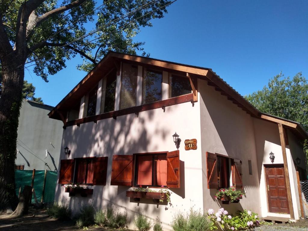 Bygningen som feriehuset ligger i