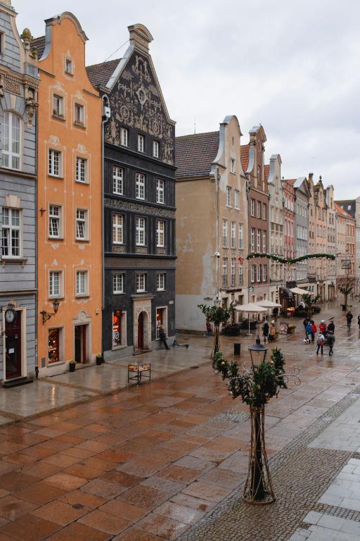 Výhľad na mesto Gdansk alebo výhľad na mesto priamo z apartmánu
