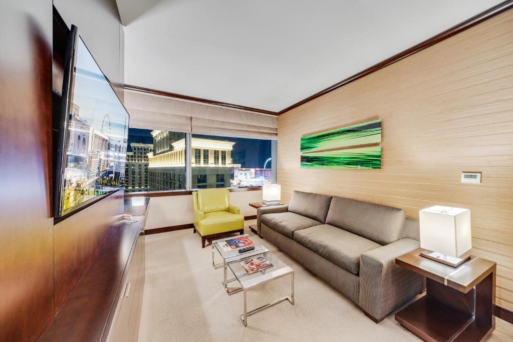 Posezení v ubytování Jet Luxury at The Vdara