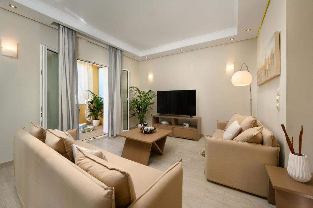 TV a/nebo společenská místnost v ubytování Casa Dell Amore