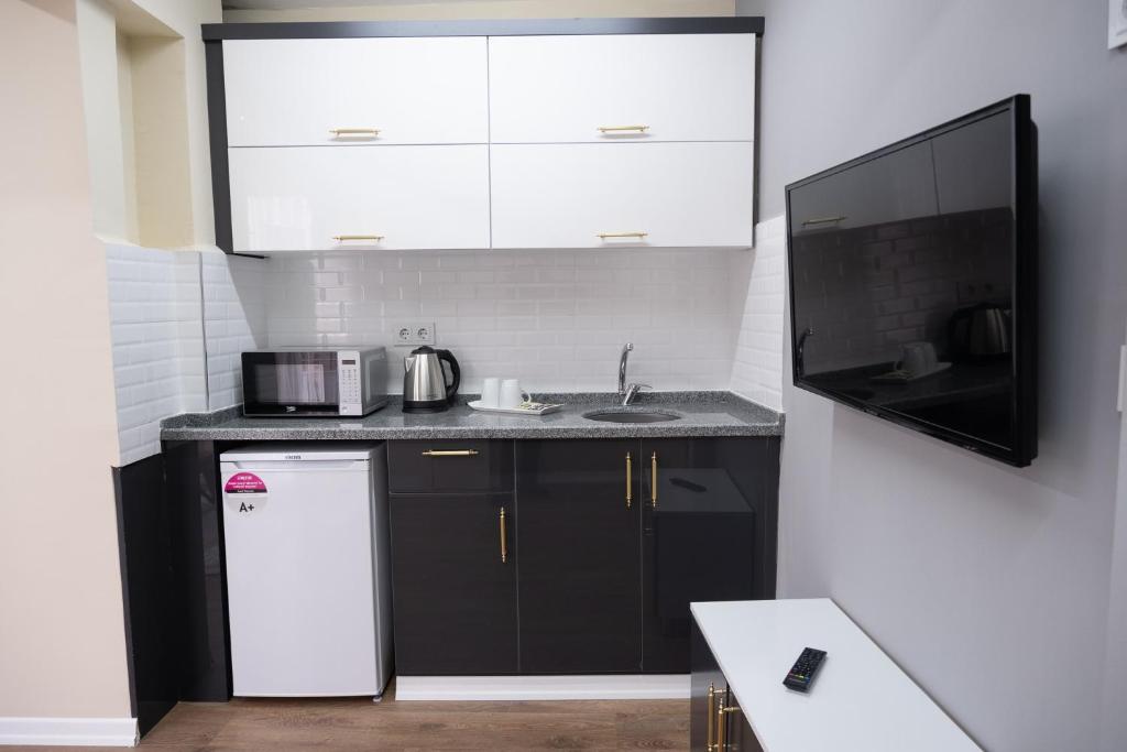 Кухня или мини-кухня в GREEN SUITES BURSA

