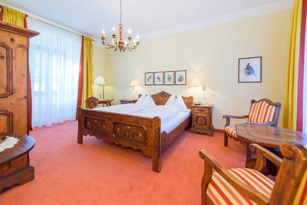 Posteľ alebo postele v izbe v ubytovaní Hotel Kartause