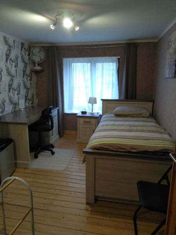 Postel nebo postele na pokoji v ubytování Logies 't Eenvoud (rooms)