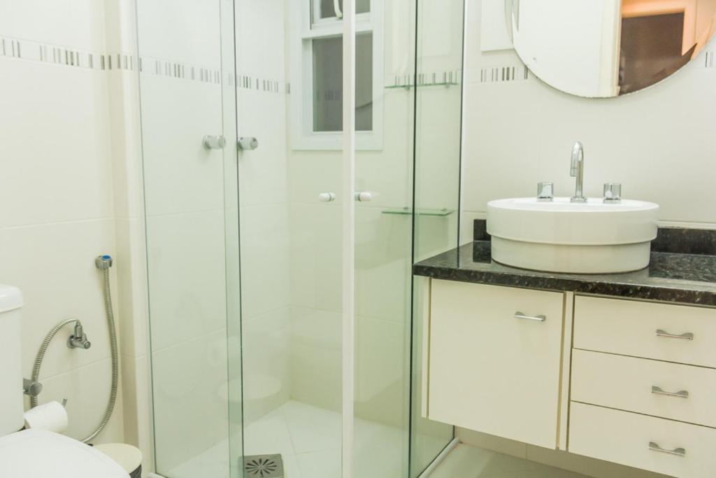  Apartamento Jurere Internacional sacada com churrasqueira