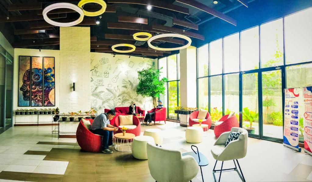 Ruang duduk di Cordova Suites