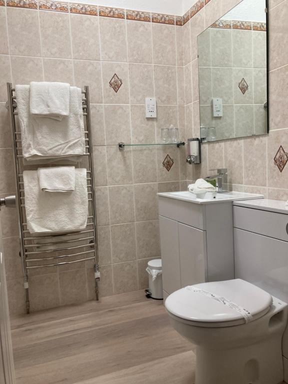 Koupelna v ubytování Stow Lodge Hotel