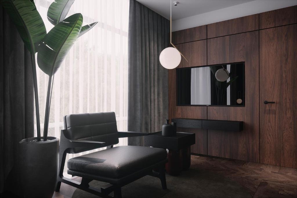 Posezení v ubytování A22 Hotel