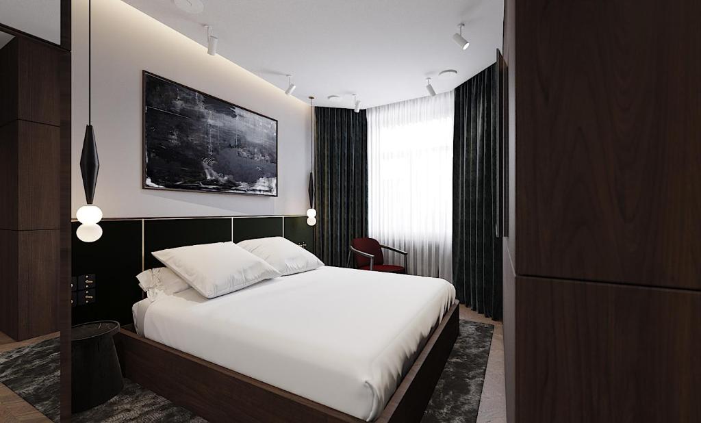 Postel nebo postele na pokoji v ubytování A22 Hotel