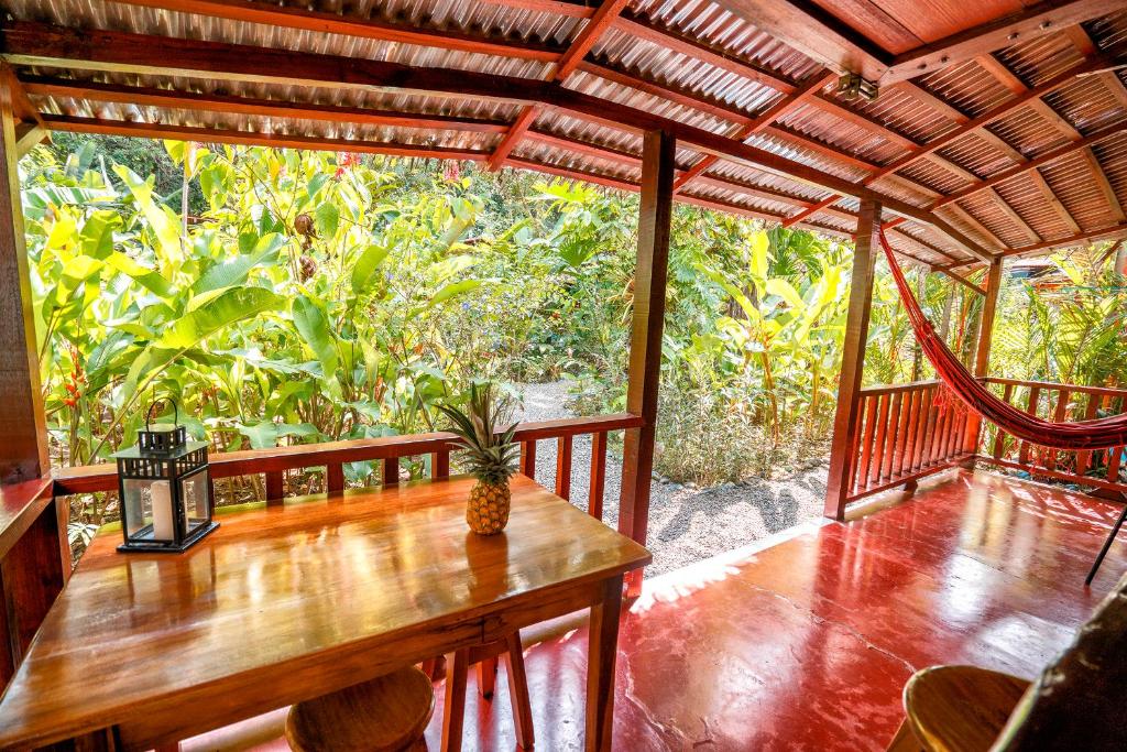 Balkón nebo terasa v ubytování Casitas Las Flores