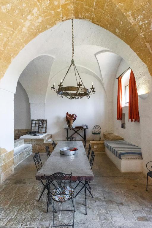 Posezení v ubytování Masseria Tornesella Don Giuliano