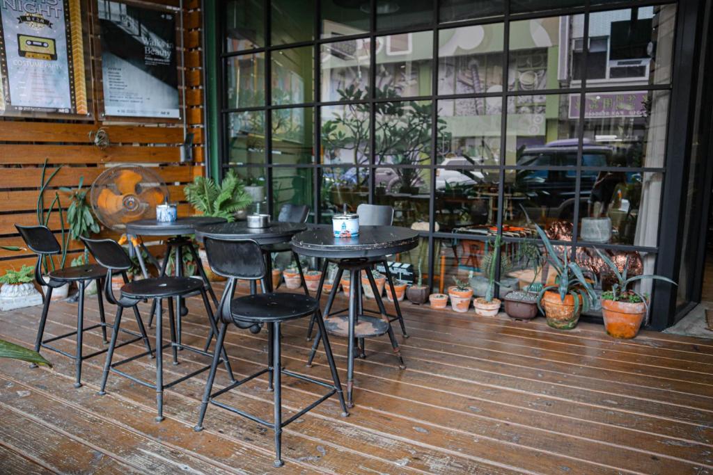 Restaurace v ubytování 旅充人文 Travel Charger Hostel