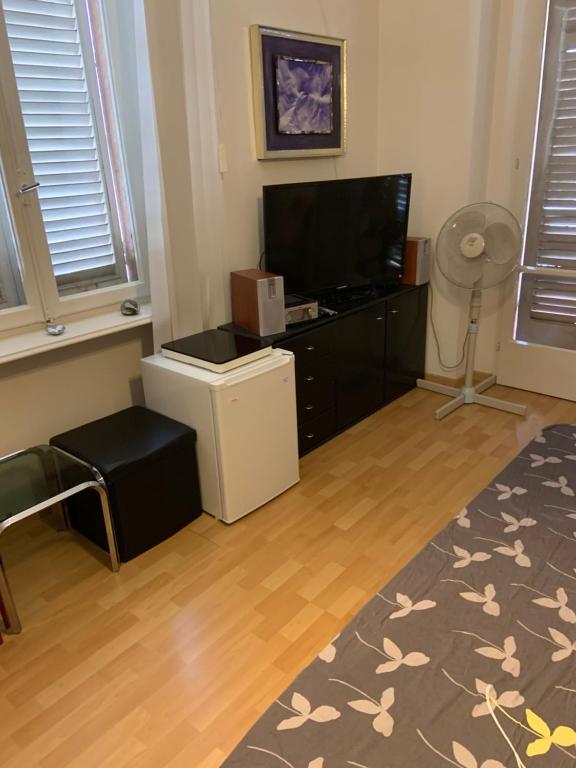 TV a/nebo společenská místnost v ubytování CASA DOYA - Appartamento vintage