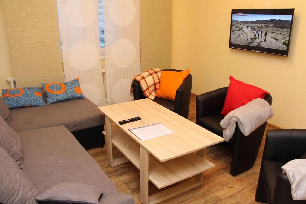Posezení v ubytování Apartmán U Kačáku