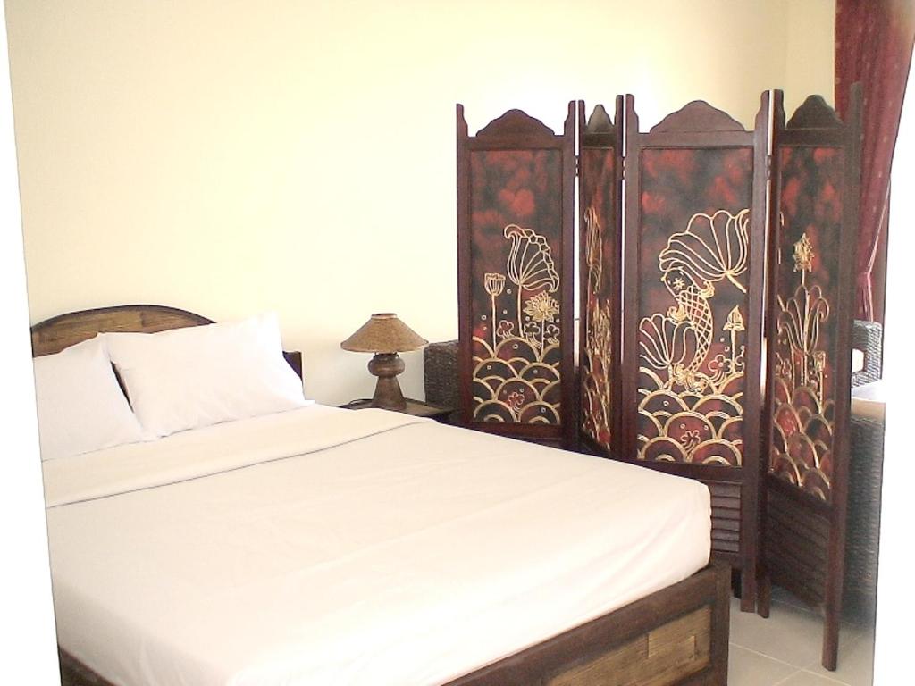 Postel nebo postele na pokoji v ubytování Cozy apartment in Ko Samui 64 m² with shared pool