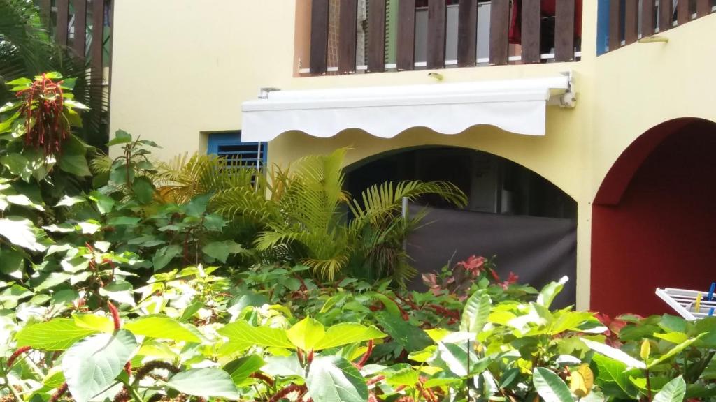 Zahrada ubytování Studio charmant à Sainte-Anne avec piscine privée, 25 m²