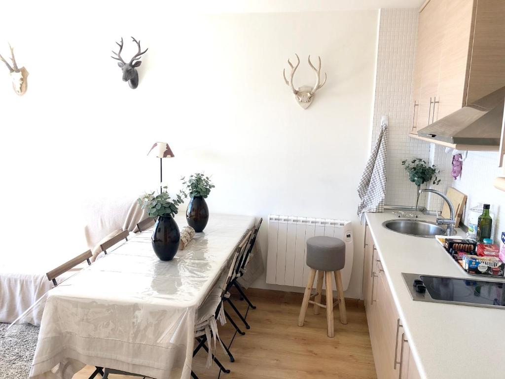 Kuchyňa alebo kuchynka v ubytovaní Cozy Apartment Mountain View - 70m²