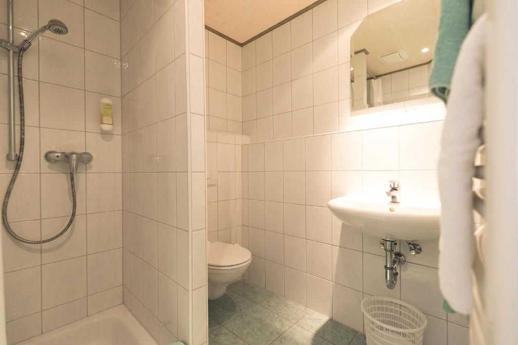 Koupelna v ubytování Landhotel Waldeck