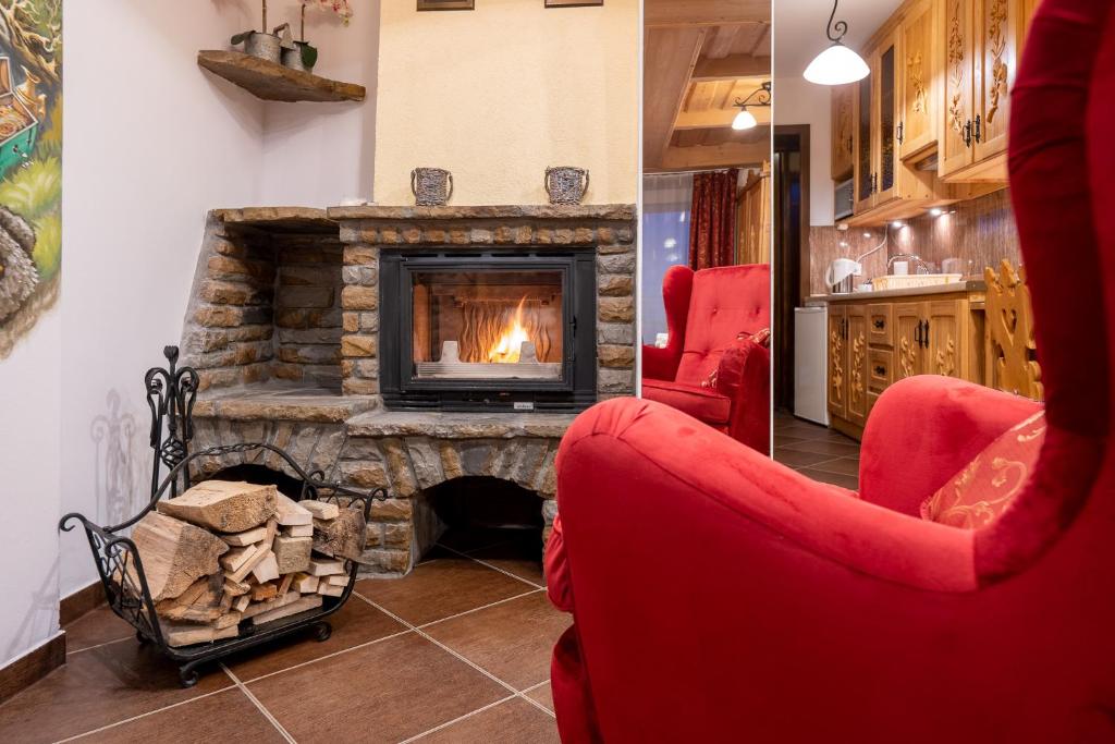 Posedenie v ubytovaní Apartamenty z widokiem na Tatry Cztery Pory Roku