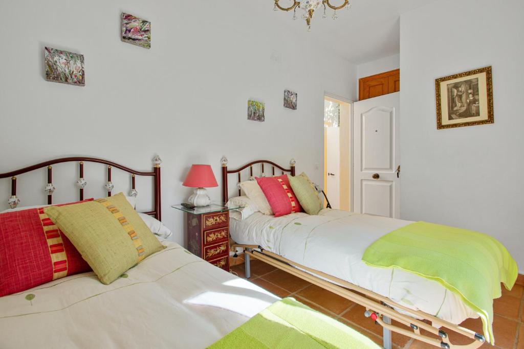 Posteľ alebo postele v izbe v ubytovaní Charming villa in Sanlúcar de Barrameda with private pool