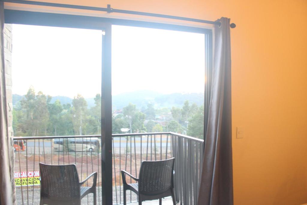 Balkón nebo terasa v ubytování Hotel Quinta del Bosque
