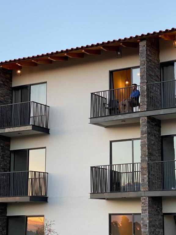 Balkón nebo terasa v ubytování Hotel Quinta del Bosque