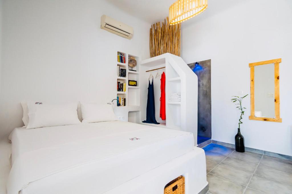 Posteľ alebo postele v izbe v ubytovaní Galanis Sweet Home Milos