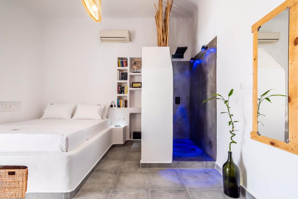 Posteľ alebo postele v izbe v ubytovaní Galanis Sweet Home Milos