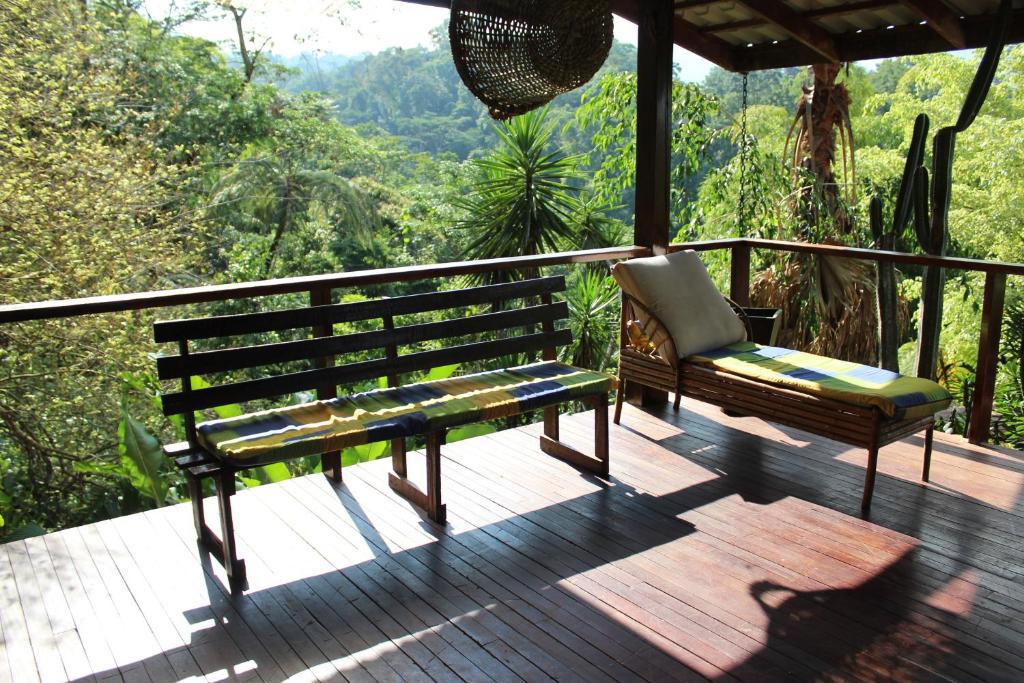 Balkón nebo terasa v ubytování Princesa de la Luna Ecolodge