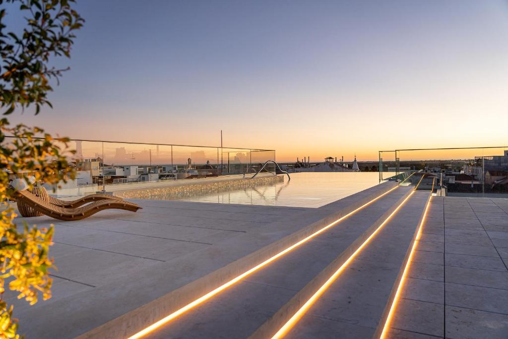 a skate park with a skateboard on top of it at 3HB Faro in Faro