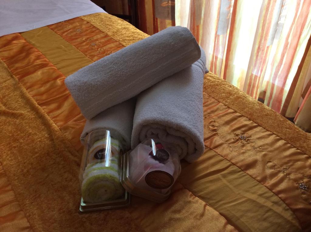 Postel nebo postele na pokoji v ubytování Albergo Verdi