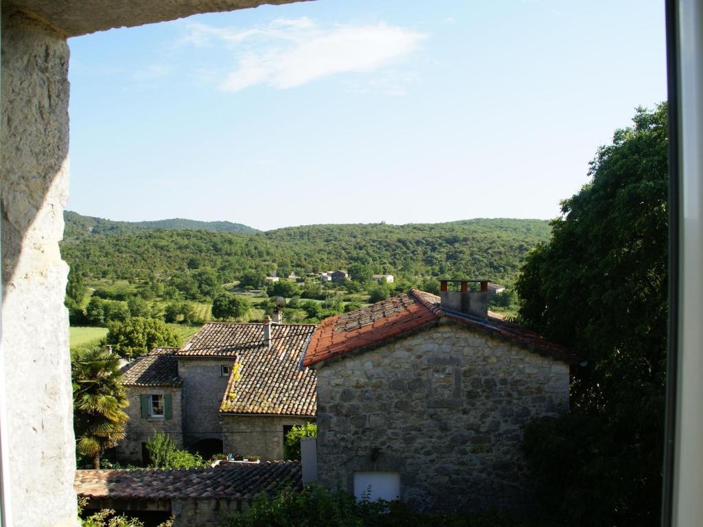 a view of a village from a window at Holiday Home in a Nature Reserve in Beaulieu in Beaulieu