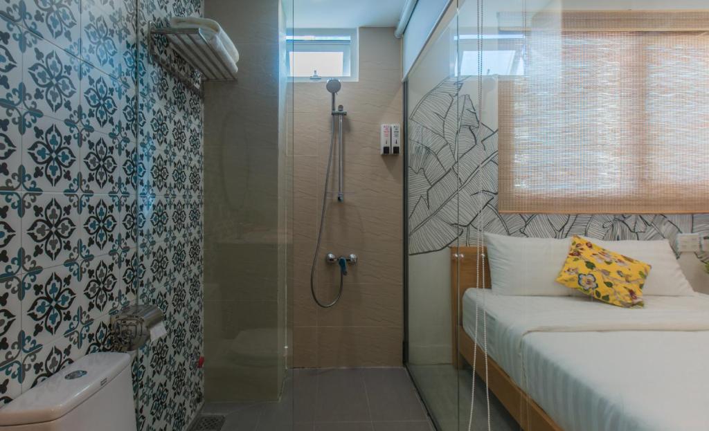 Koupelna v ubytování Shoho Hotel Nha Trang