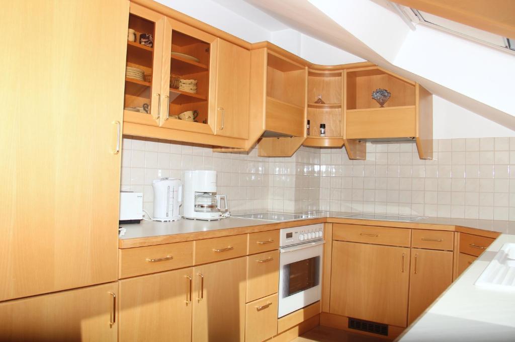 Kuchyň nebo kuchyňský kout v ubytování Apartment Welser