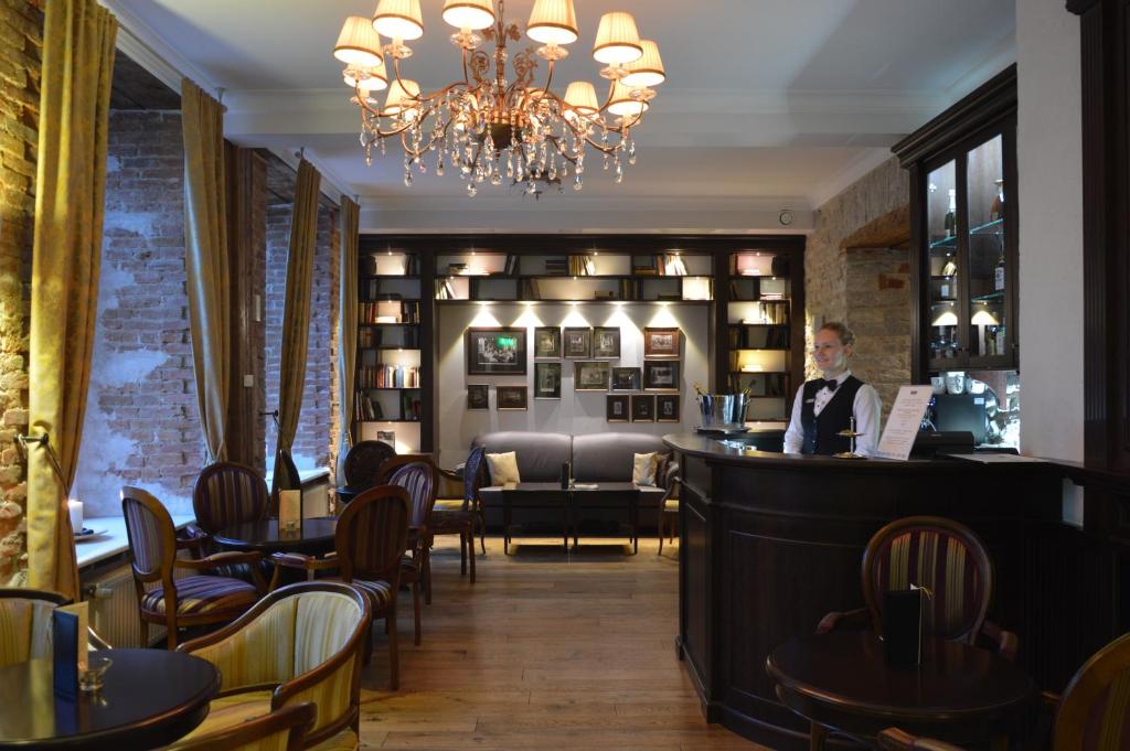 Istumisnurk majutusasutuses The von Stackelberg Hotel Tallinn