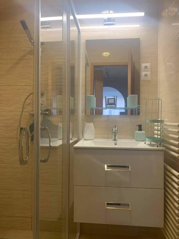 Kúpeľňa v ubytovaní Hévíz Lake Apartman
