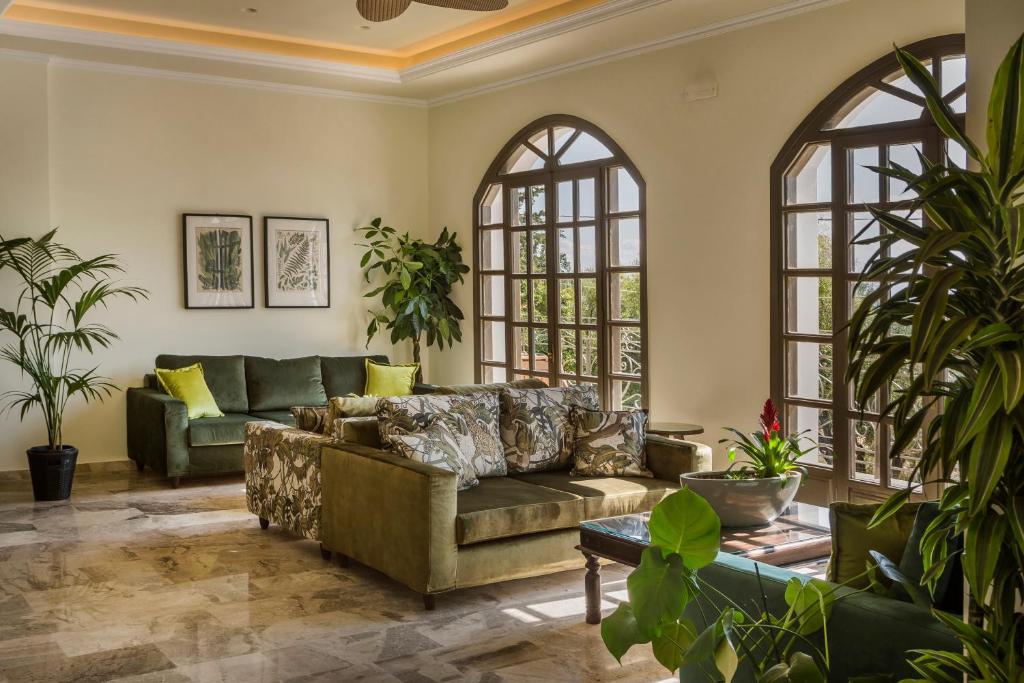 Posezení v ubytování La Signora Hotel