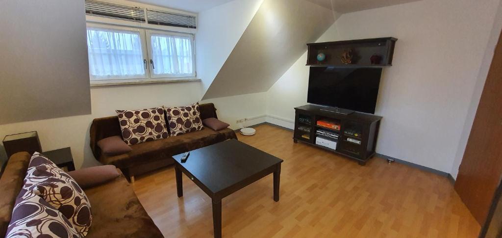 TV a/nebo společenská místnost v ubytování Apartment Marx