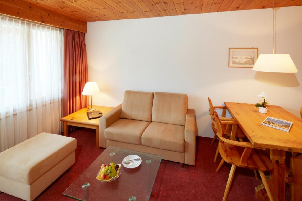 Posezení v ubytování Hotel Laaxerhof