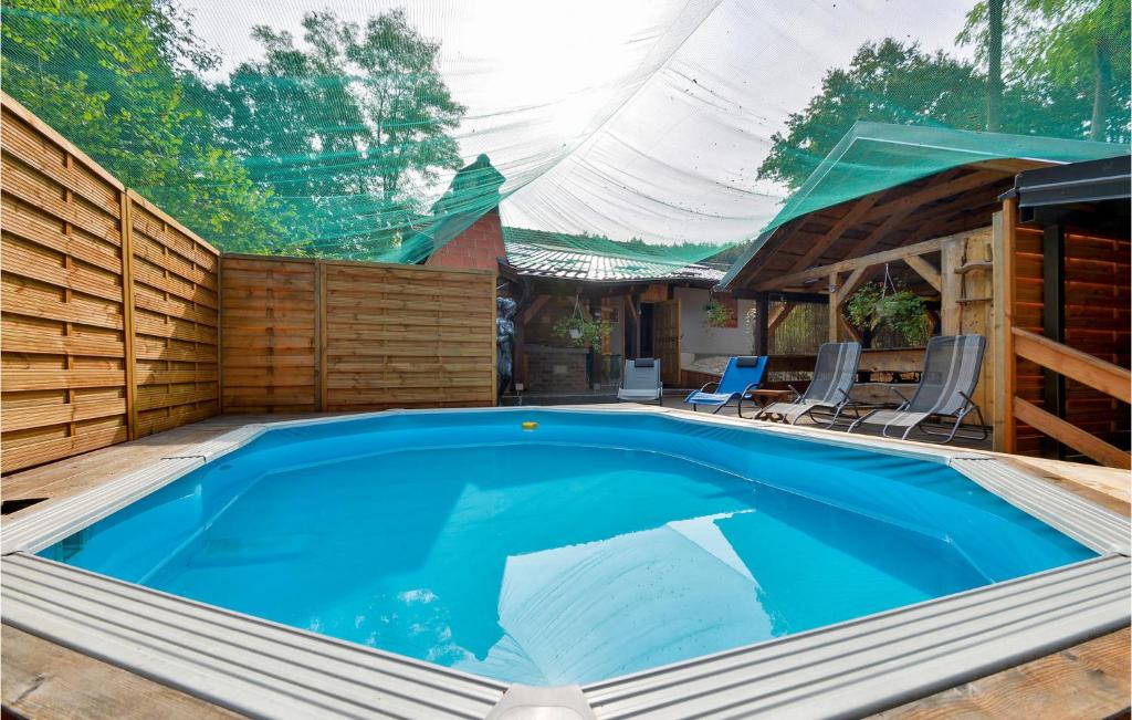 The swimming pool at or close to Stunning Home In Krizanec With Sauna