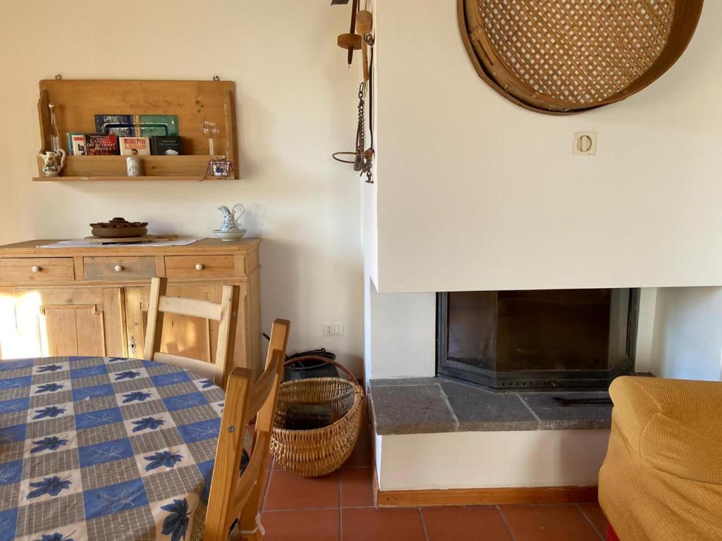 Postel nebo postele na pokoji v ubytování Eco Chalet Nonno Silvano