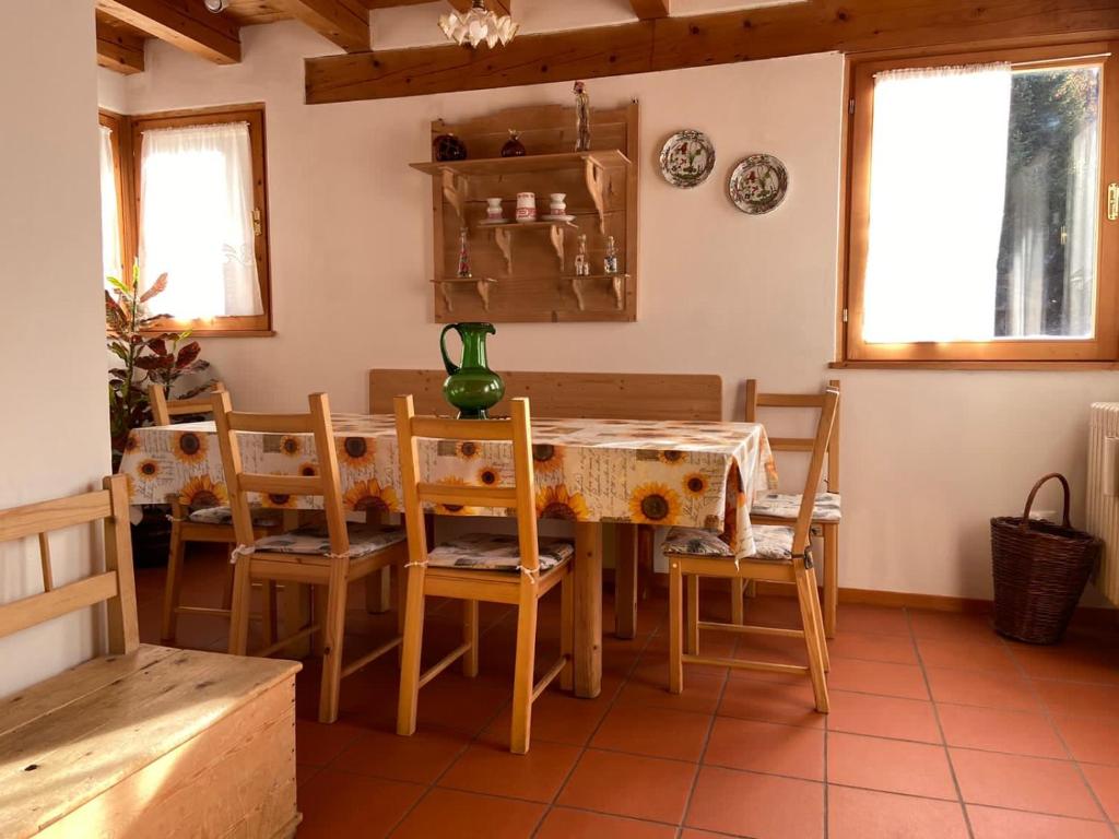 Restaurace v ubytování Eco Chalet Nonno Silvano