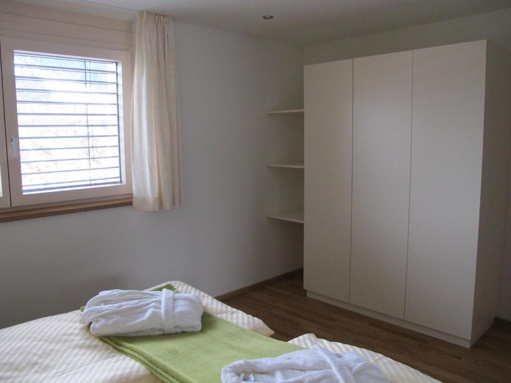 Postel nebo postele na pokoji v ubytování Haus Kibitz