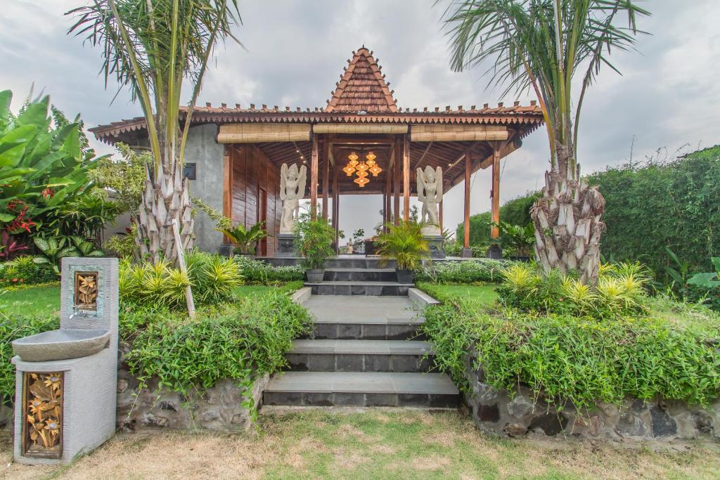 Zahrada ubytování Aswanaya Villas Ubud
