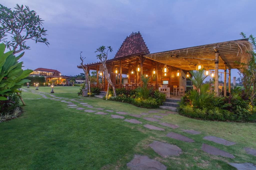 Zahrada ubytování Aswanaya Villas Ubud
