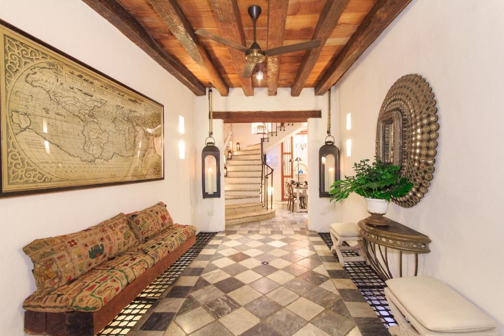 Posezení v ubytování Hotel Boutique Casa del Coliseo