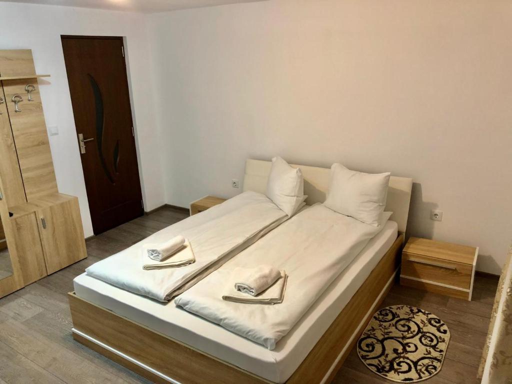 Postel nebo postele na pokoji v ubytování Casa Truța
