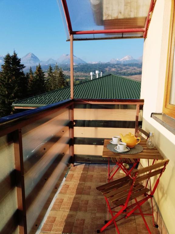 Nespecifikovaný výhled na hory nebo výhled na hory při pohledu z apartmánu