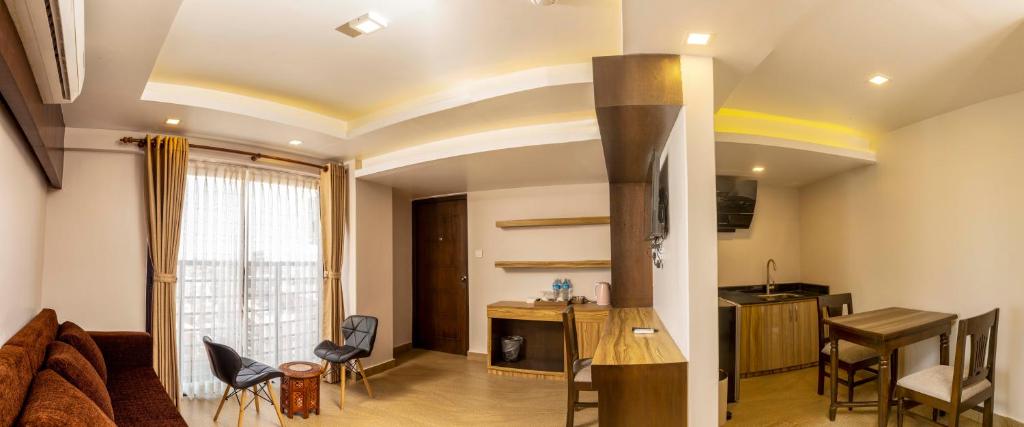 Khu vực ghế ngồi tại Hotel Shaara